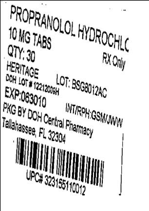 Propranolol Hydrochloride